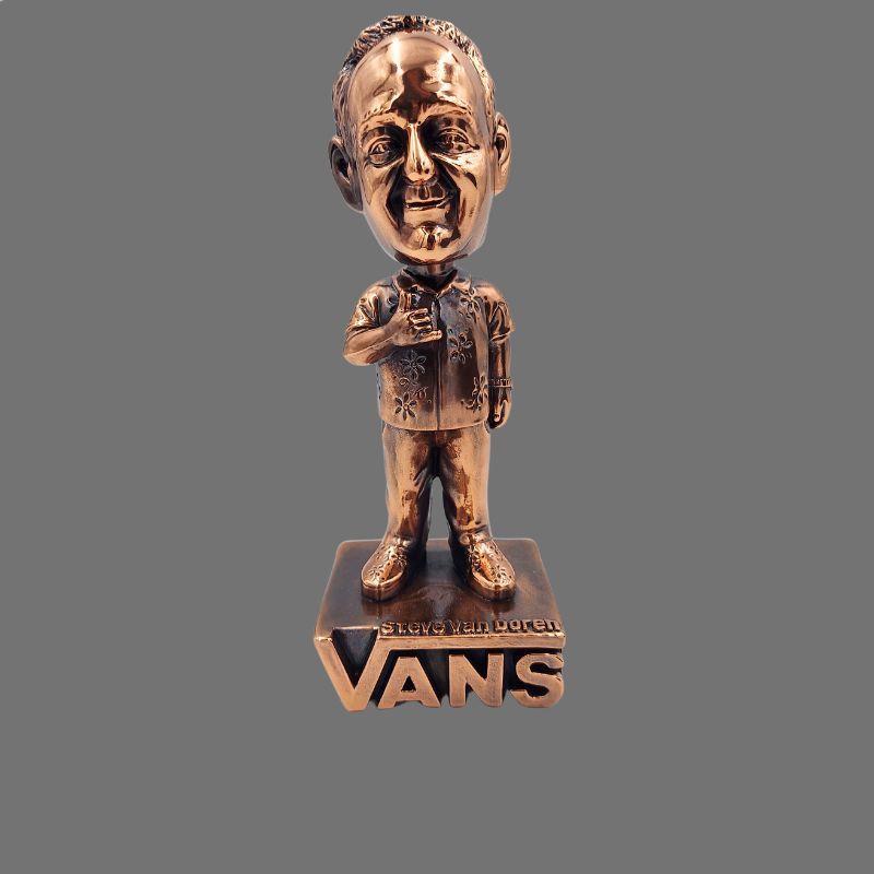 bronze plated Vans bobblehead award